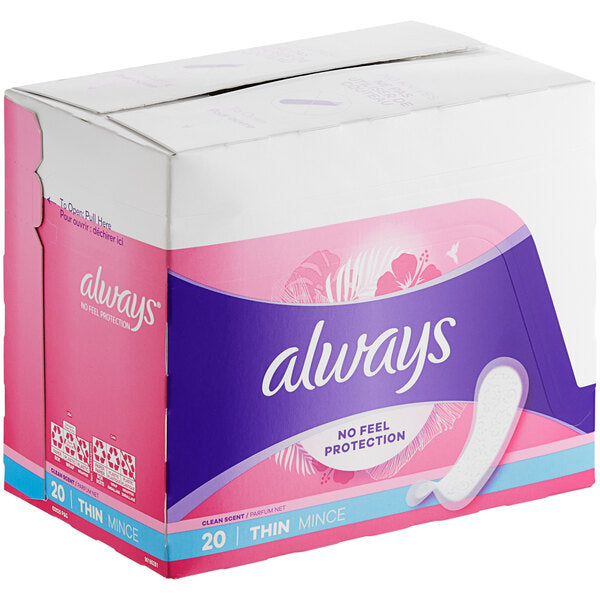 Always Scented Regular Thin Pantiliner - 20 Count Per Pack by Pasteur Pharmacy