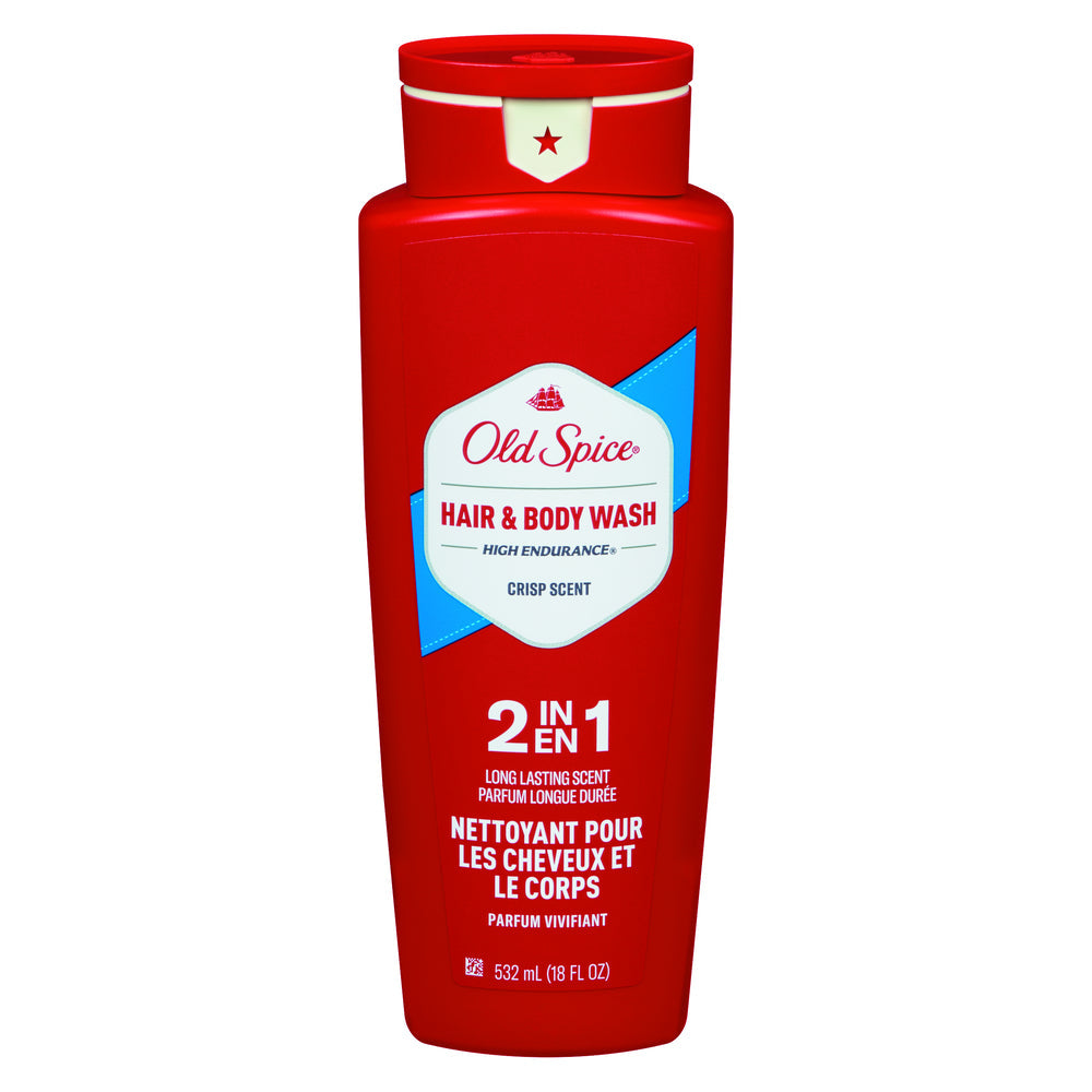 Old Spice High Endurance Hair & Body Wash, 2 In 1, Crisp Scent by Pasteur Pharmacy
