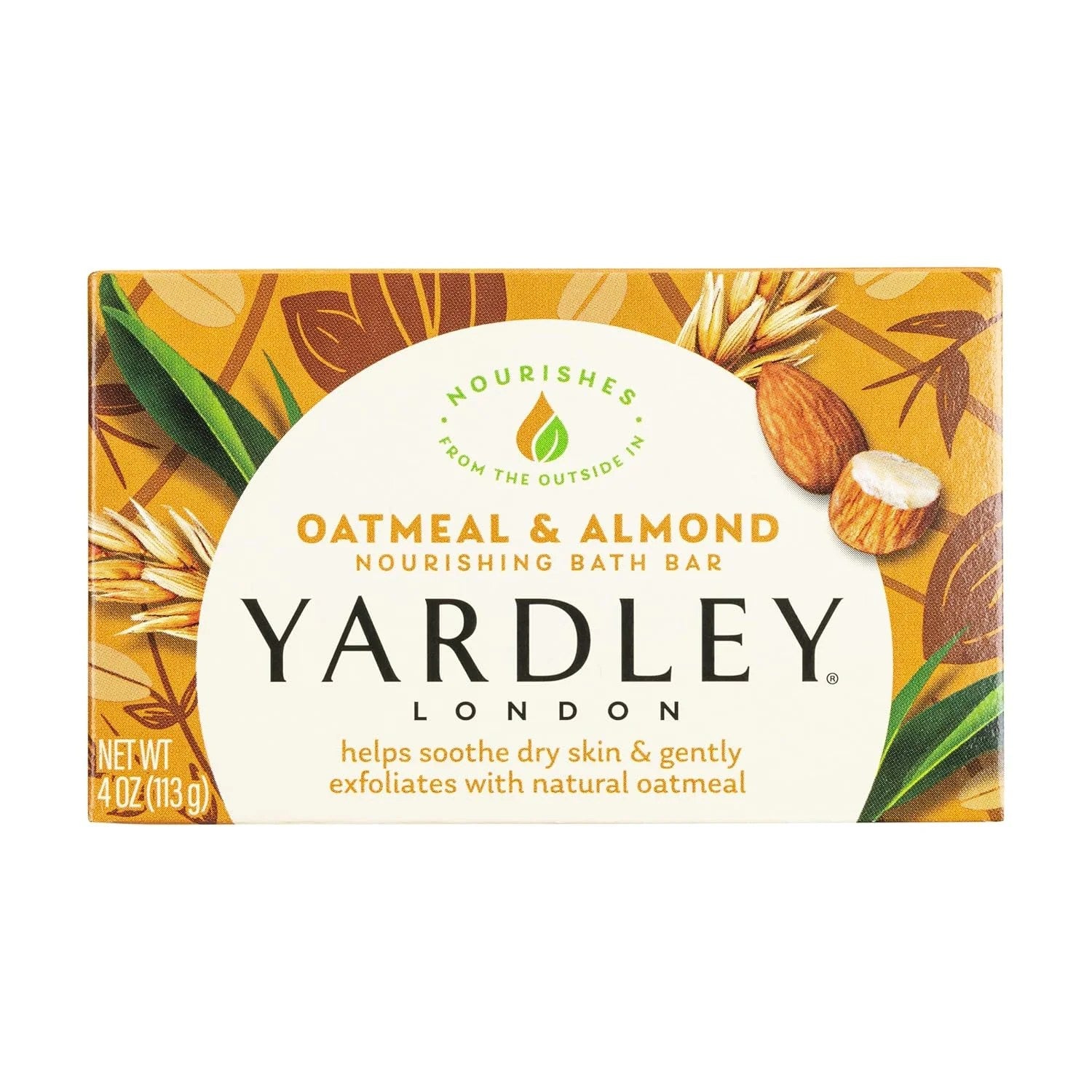 Yardley London Oatmeal & Almond Bar Soap with Real Oat Grains, 4 oz by Pasteur Pharmacy