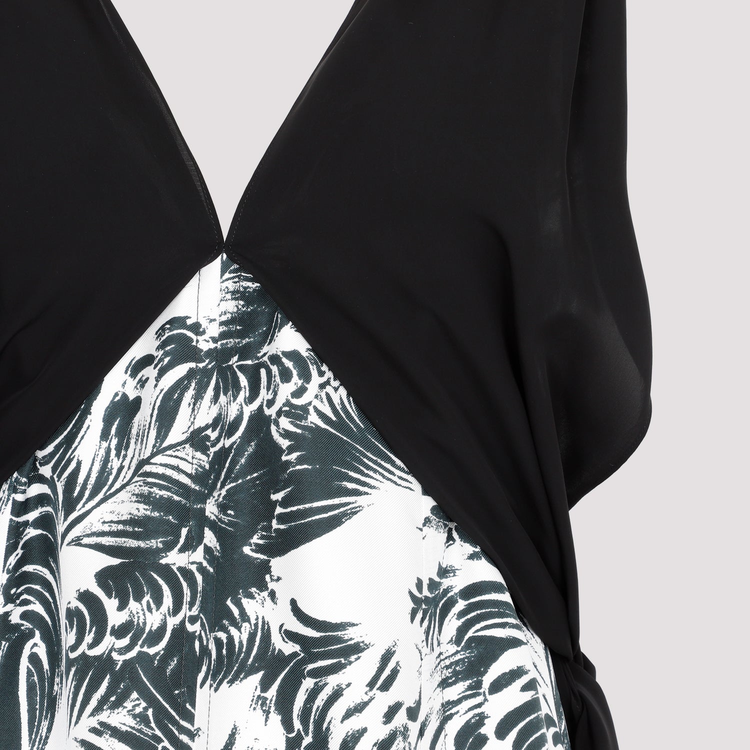 Bottega Veneta Printed Silk Long Dress Women DestGlow