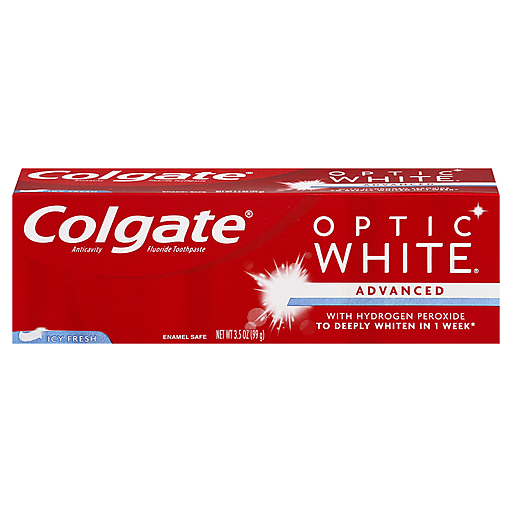 Colgate Optic White Advanced Anticavity Fluoride Toothpaste, Icy Fresh, 3.5 Oz by Pasteur Pharmacy