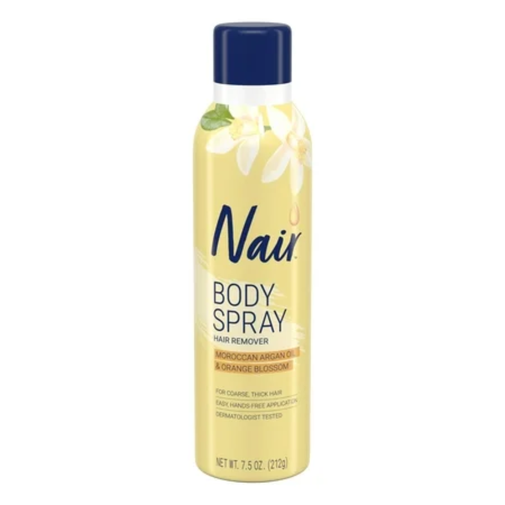 Nair Hair Remover Body Spray with Moroccan Argan Oil (7.5 oz) DestGlow