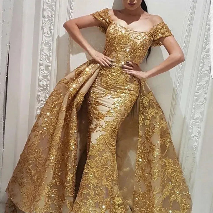 Autumn Women Clothing Retro Court Dress Elegant Sheath Large Swing Evening Dress