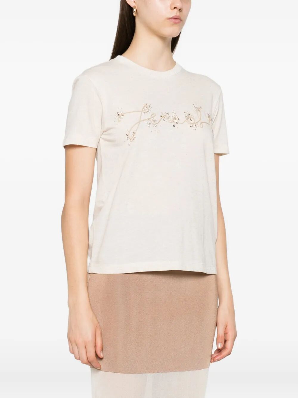 Fendi Women T-Shirt Fendi Embr by Luosophy
