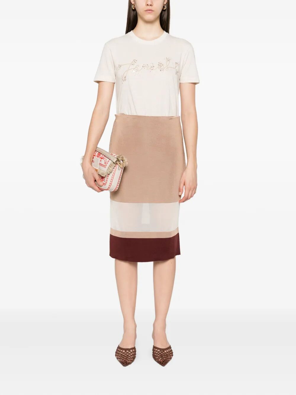 Fendi Women T-Shirt Fendi Embr by Luosophy