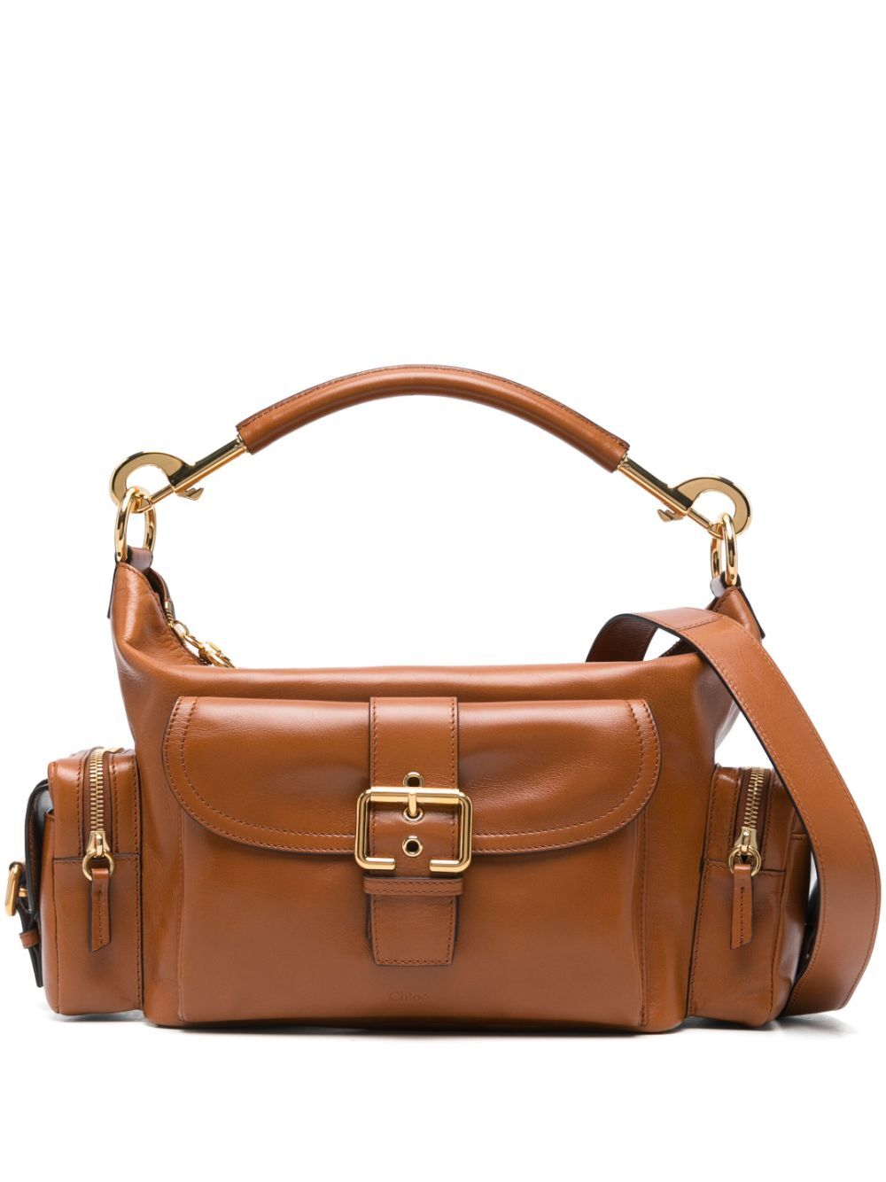 Chloe Women Shiny Leather Camera Bag by Luosophy