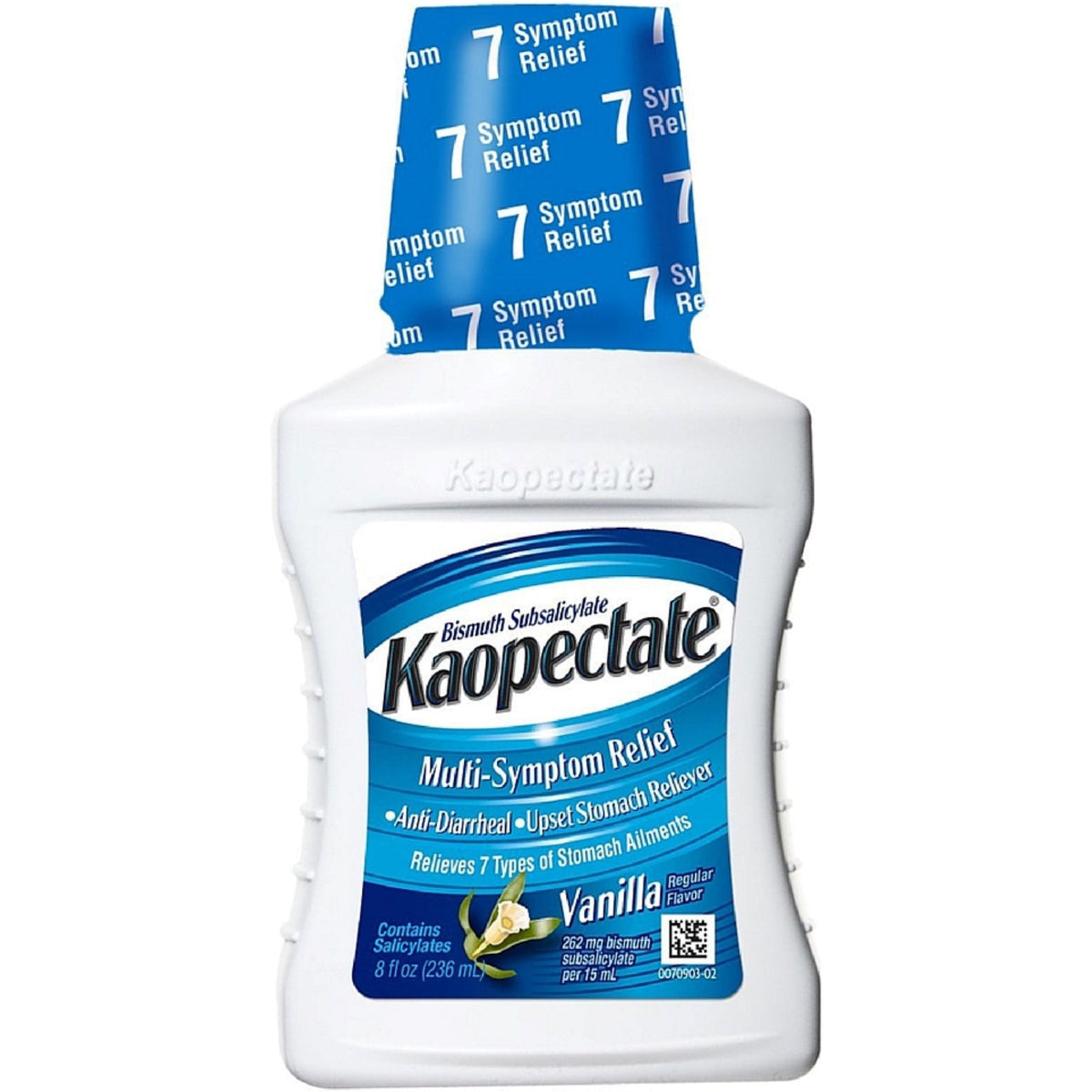 Kaopectate 3 Pack - Multi-Symptom Relief Anti-Diarrheal/Upset Stomach Reliever Liquid, Vanilla 8 Oz by Pasteur Pharmacy