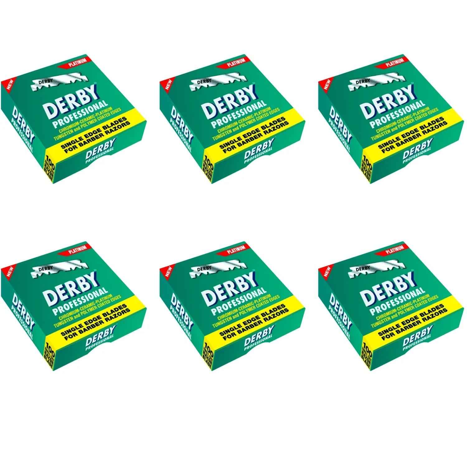 Derby Prof Single Edge Razor Blades 100ct