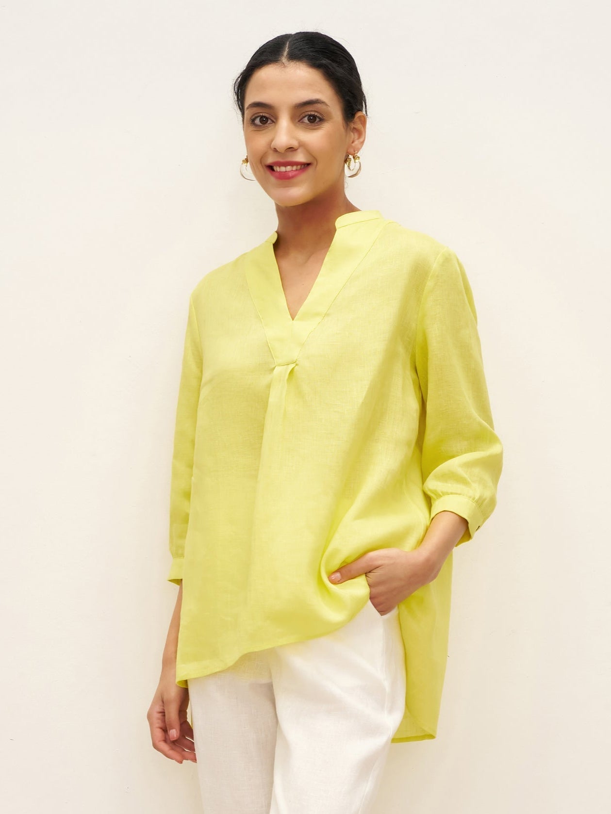 100% Linen Dress Shirt JOANNA DestGlow