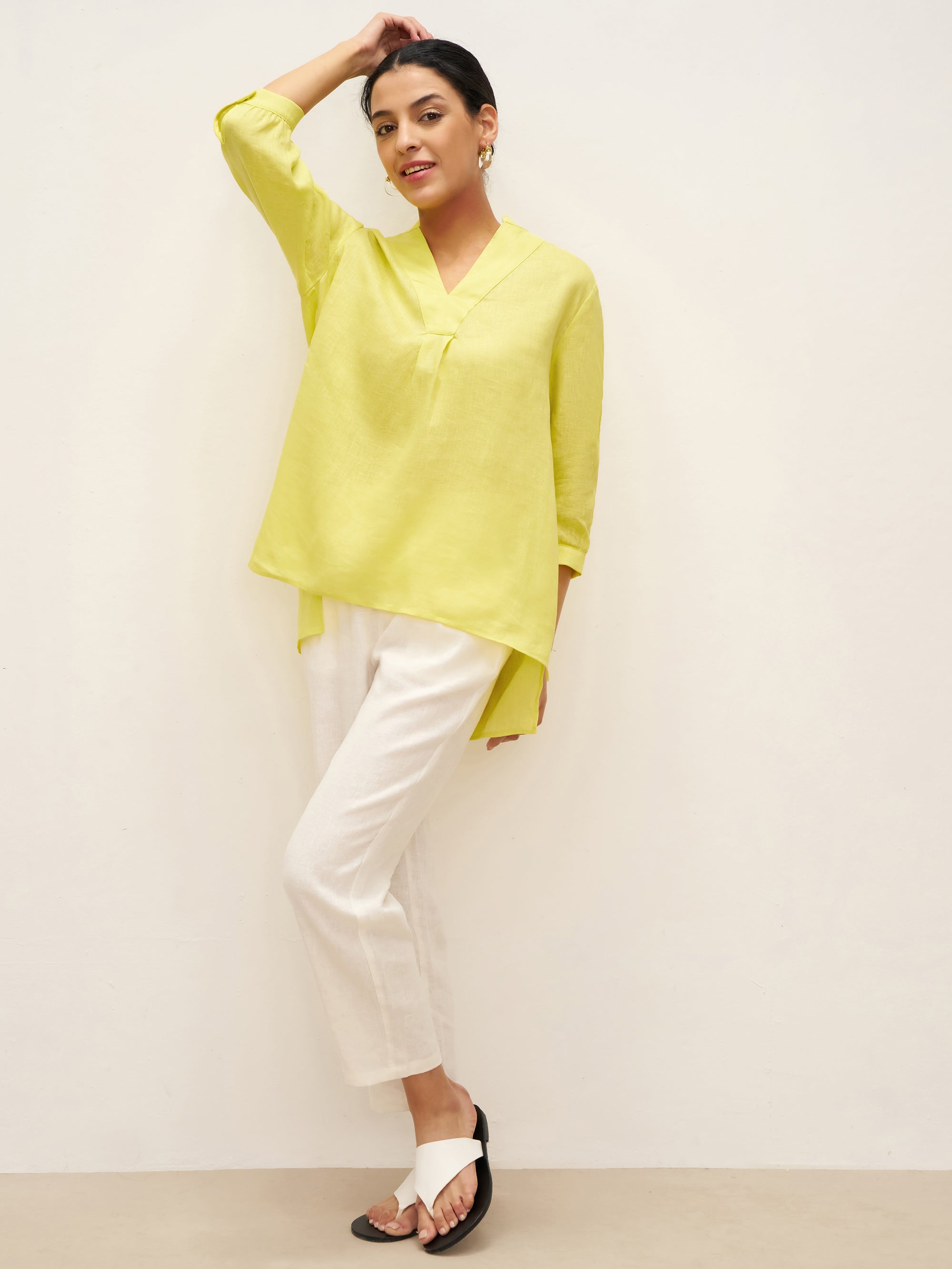 100% Linen Dress Shirt JOANNA DestGlow