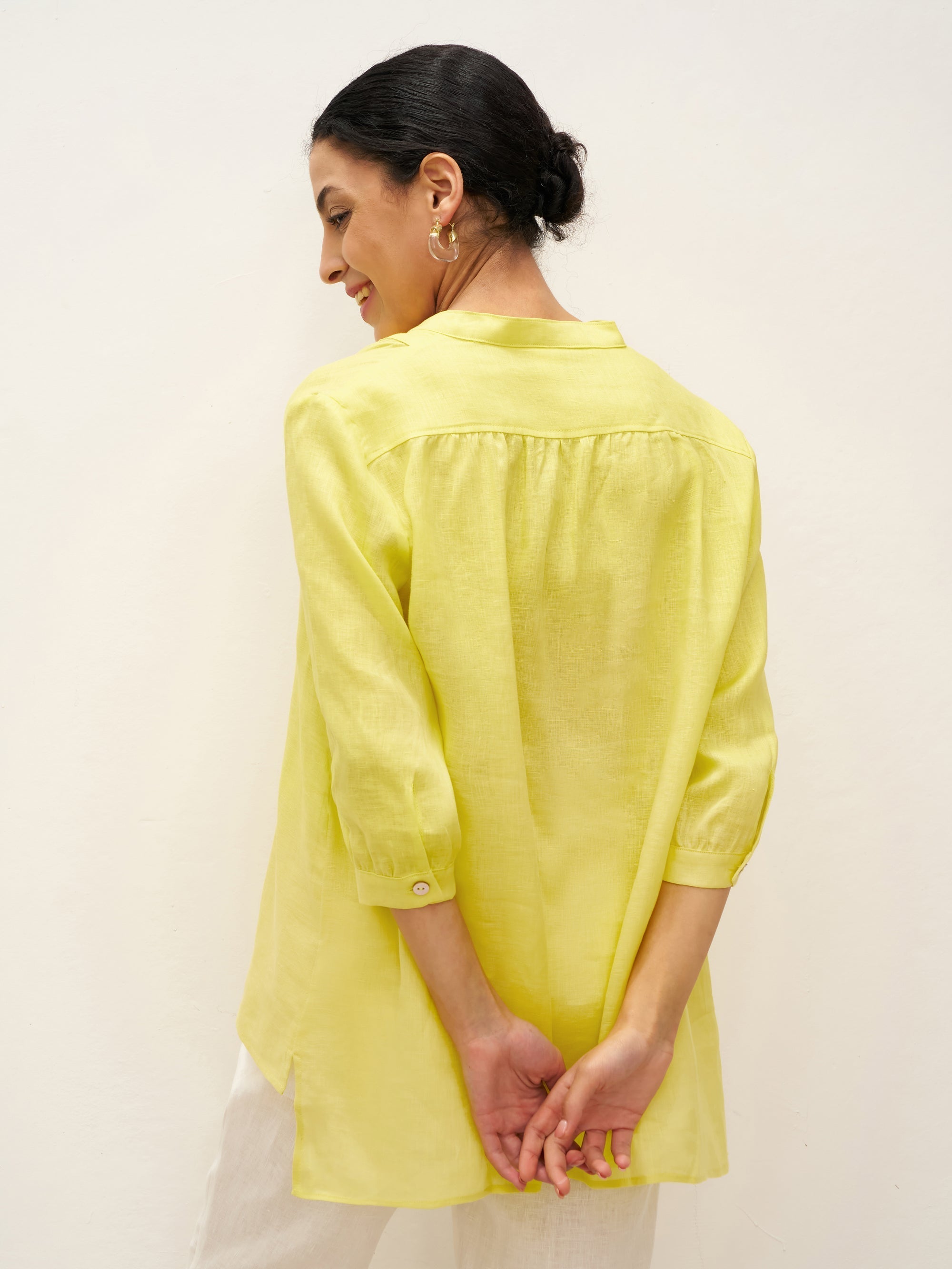 100% Linen Dress Shirt JOANNA DestGlow