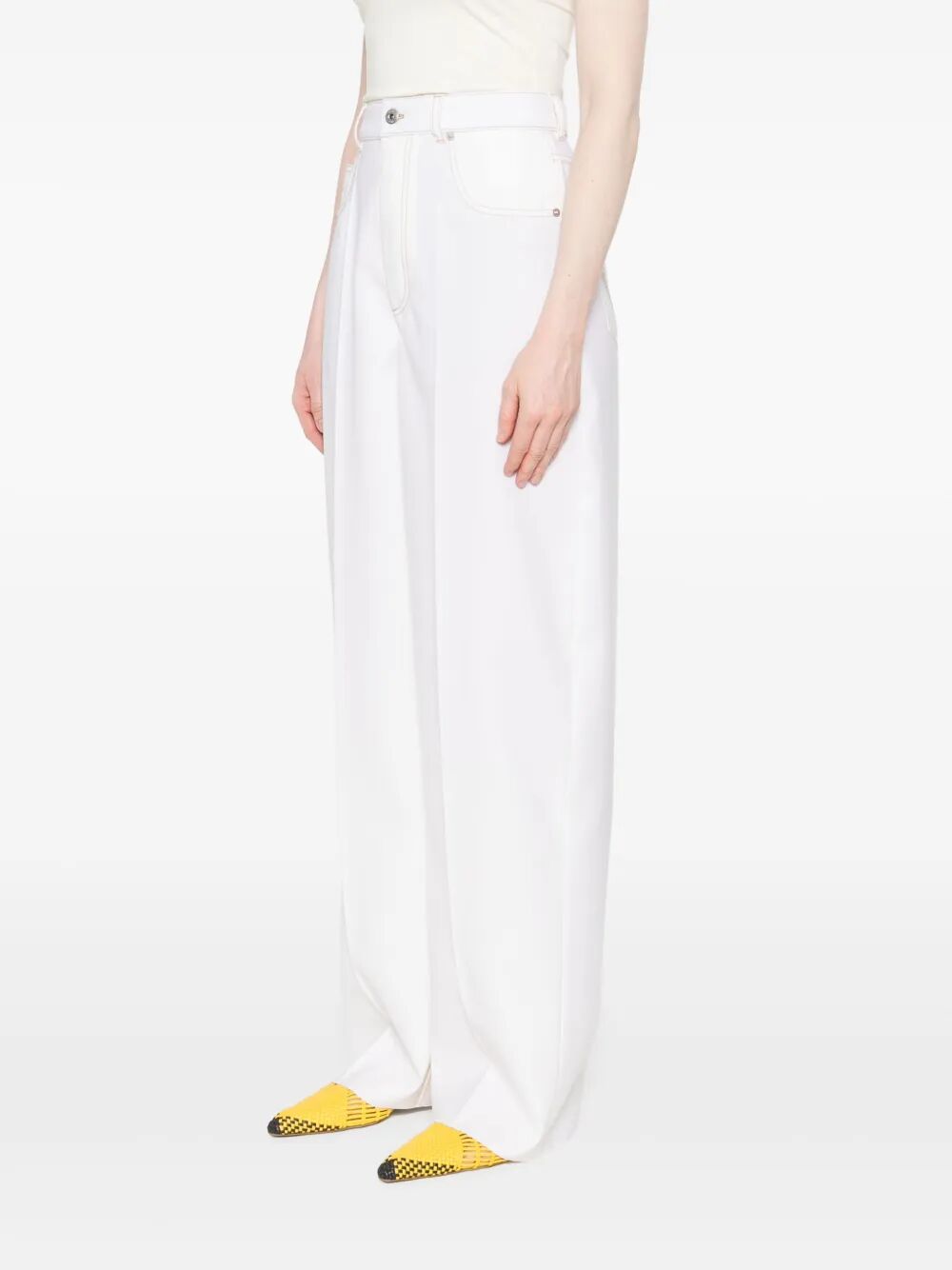 Bottega Veneta Women Pantaloni A Gamba Ampia In Denim by Luosophy