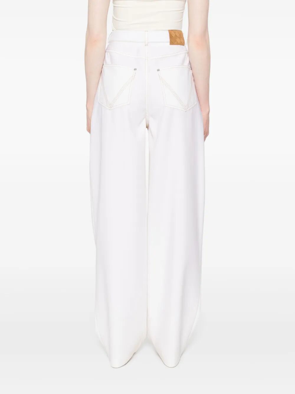 Bottega Veneta Women Pantaloni A Gamba Ampia In Denim by Luosophy