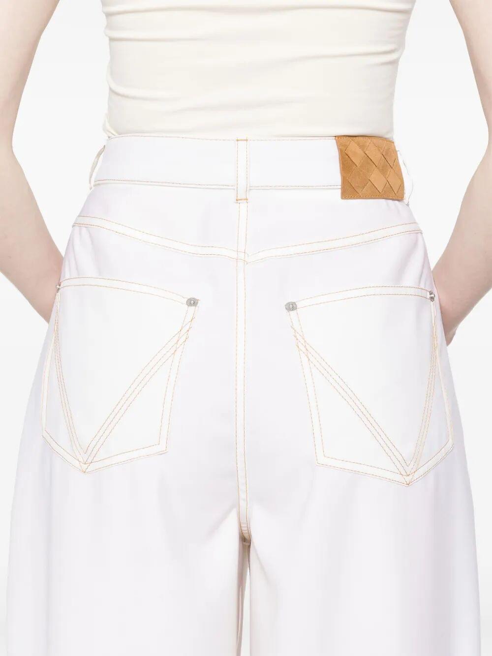 Bottega Veneta Women Pantaloni A Gamba Ampia In Denim