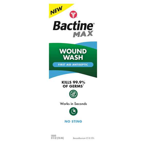 Bactine Max Liquid Wound Wash 8 Fl Oz