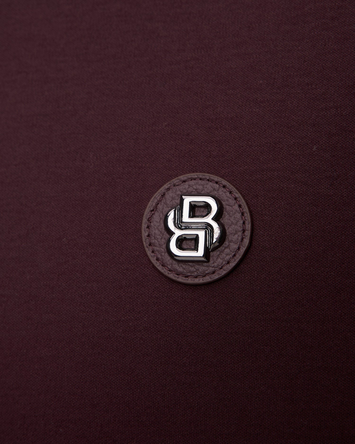Boss Double Monogram Polo - Burgundy by Denim Exchange