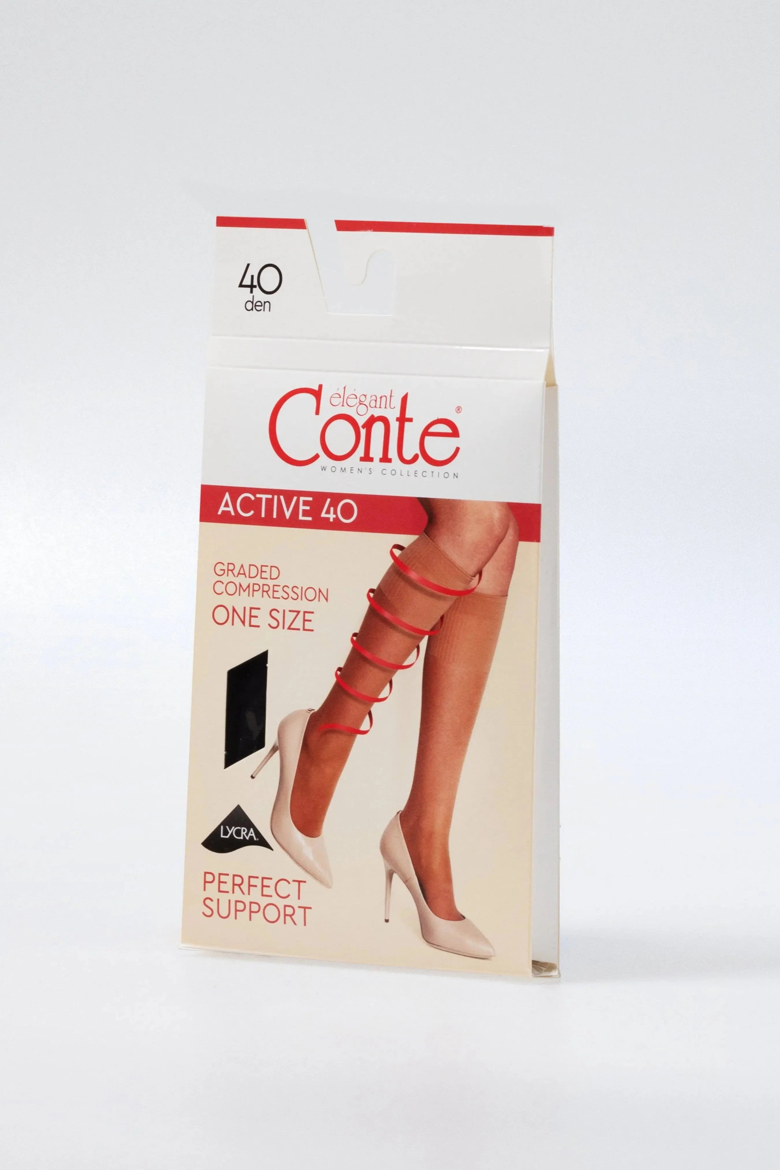 Knee Highs Conte Active 40 Den (1 pair) - DestGlow