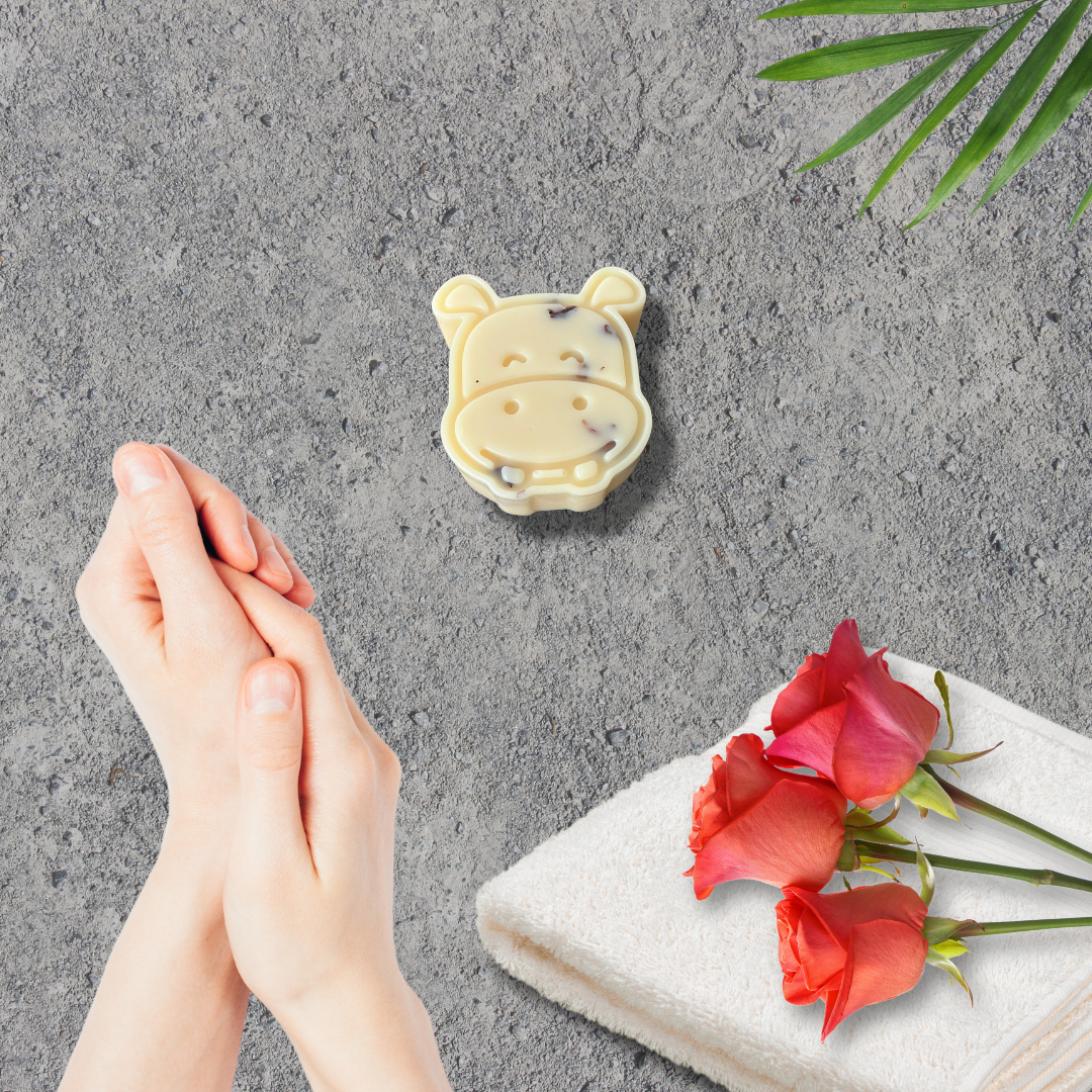 Hippo Head Shaped Lotion Bar by Hippotanicals