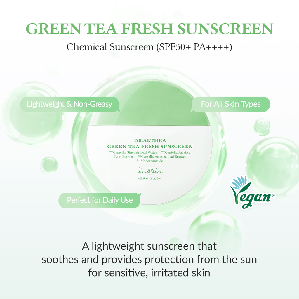 Dr. Althea Green Tea Fresh Sunscreen SPF50+ PA++++ DestGlow
