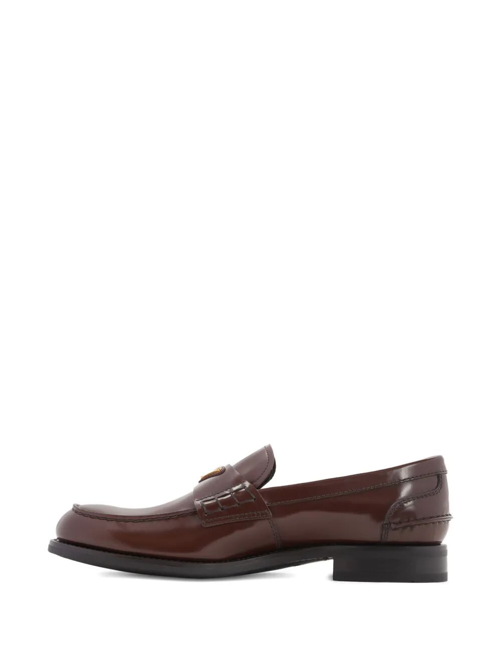 Prada Men Brushed Leather Loafers by Luosophy