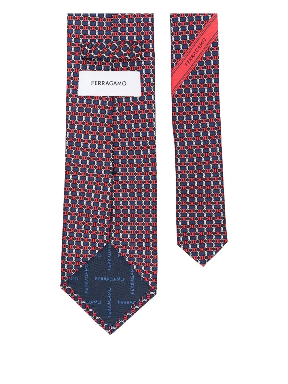 Ferragamo Men Geometric-Pattern Aida Silk Tie by Luosophy
