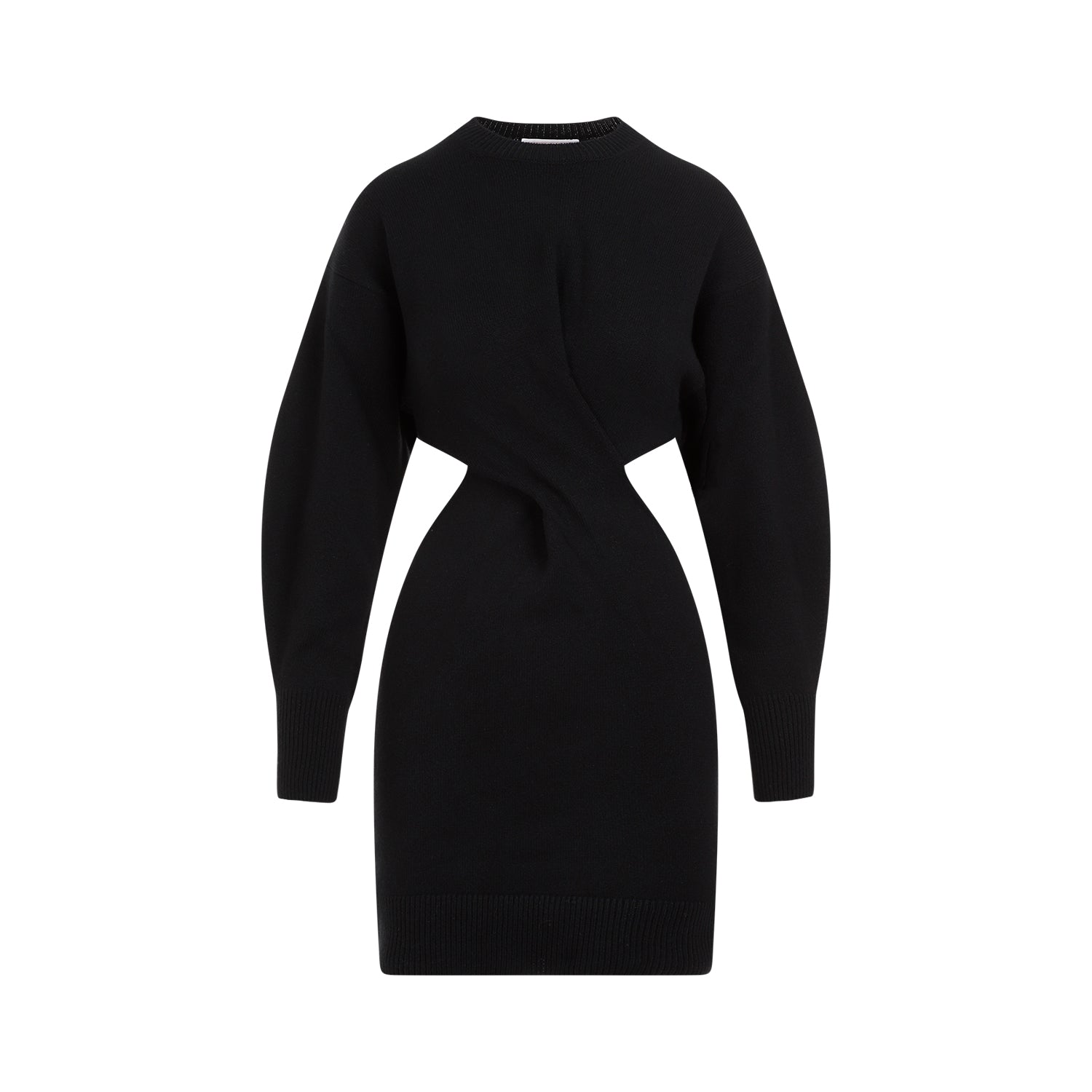 Alexander Mcqueen Wool Mini Dress Women DestGlow