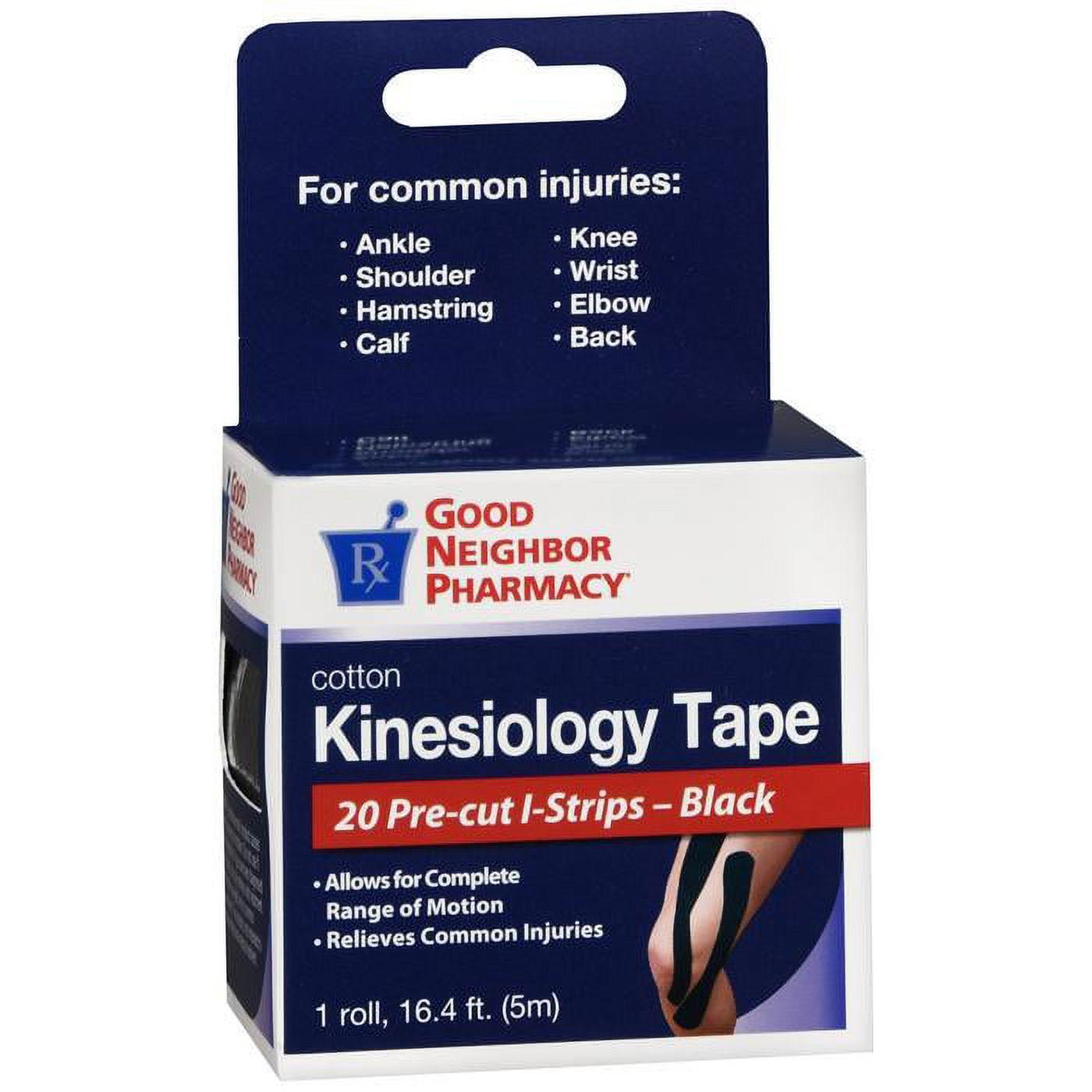 Silver Rod Pharmacy GNP Cotton Kinesiology Tape Black 20CT by Pasteur Pharmacy