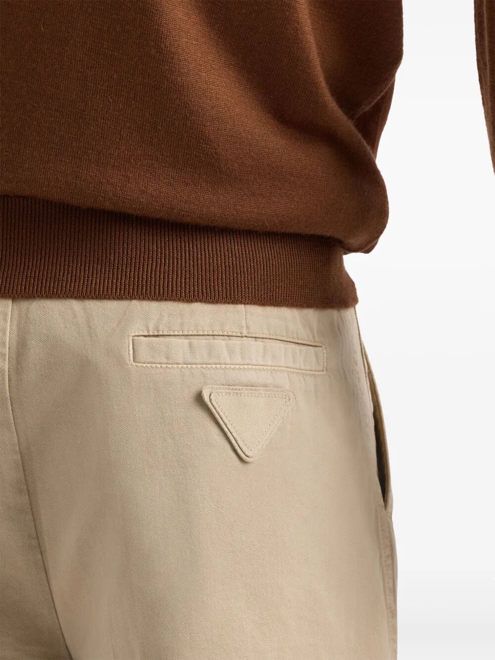 Prada Men Vintage-Effect Cotton Bermudas by Luosophy