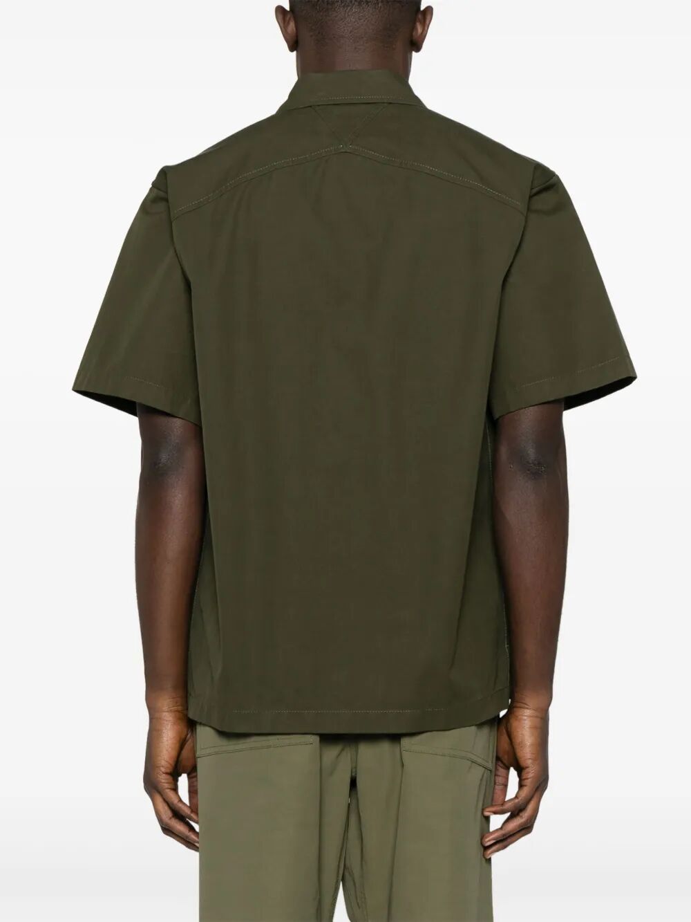 Bottega Veneta Men Light Cotton Twill Short Sleeved Shirt by Luosophy