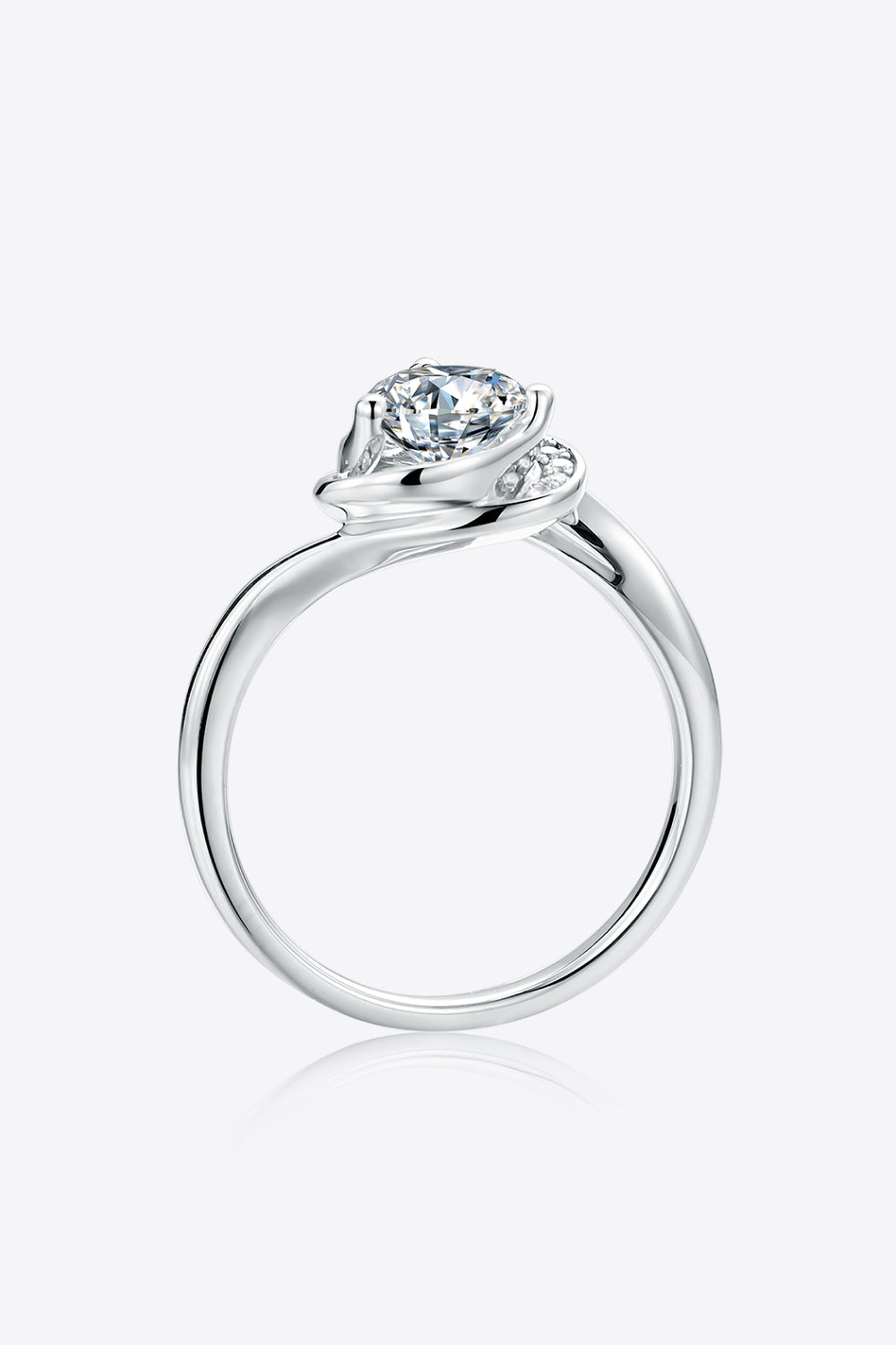 1 Carat Sparkala™ Platinum Over Pure Sterling Silver Heart Ring - DestGlow