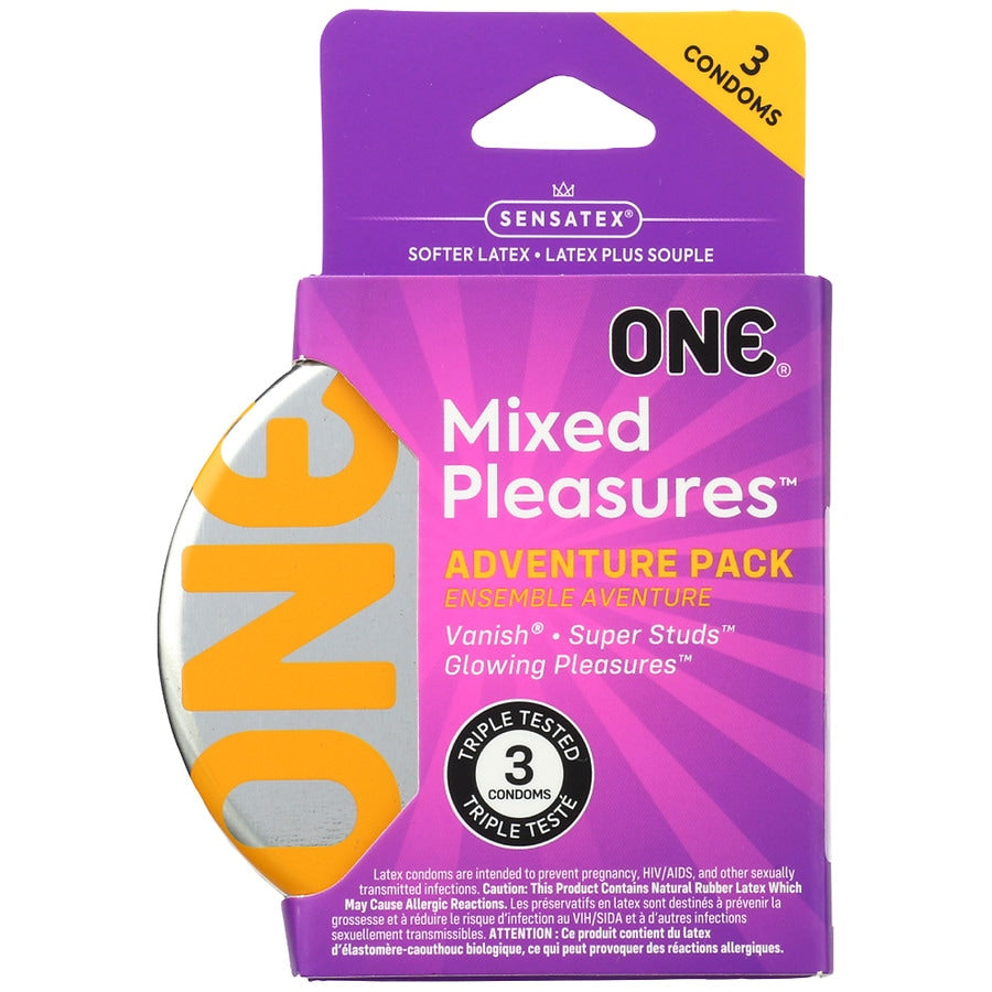 ONE Next Generation Mixed Pleasures Condoms - Box Of 3 by Pasteur Pharmacy