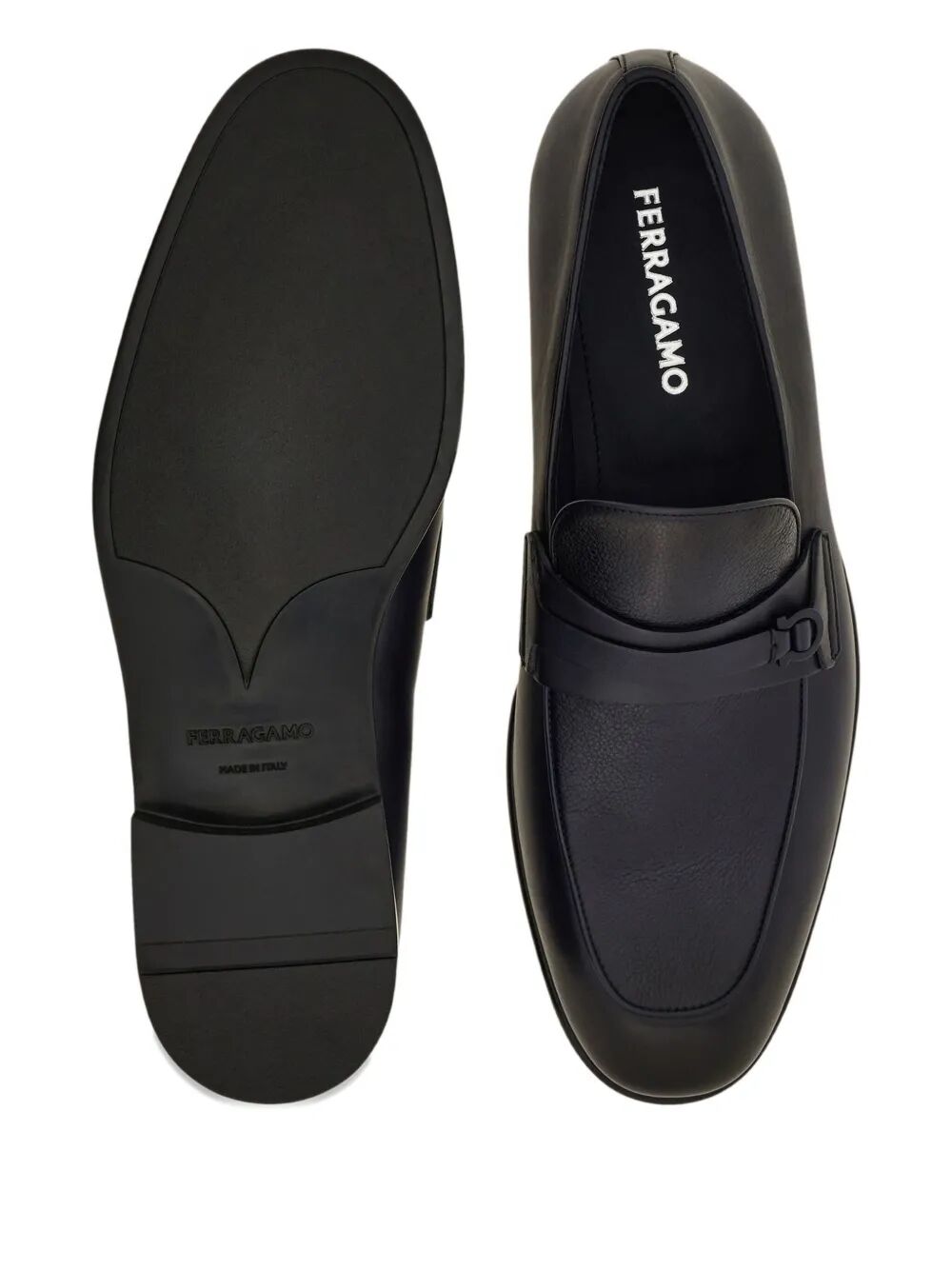 Ferragamo Men Desio Shaded Leather Loafers by Luosophy