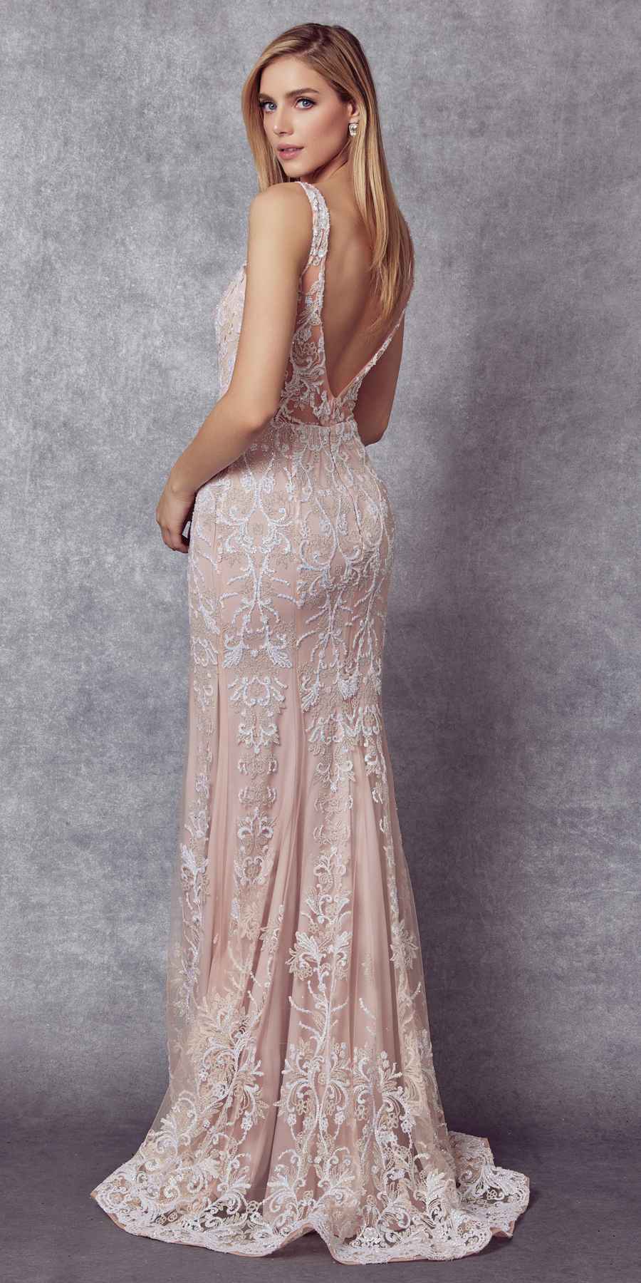 Juliet 277 Fancy Glitter Design Tulle Mermaid Dress by DiscountDressShop