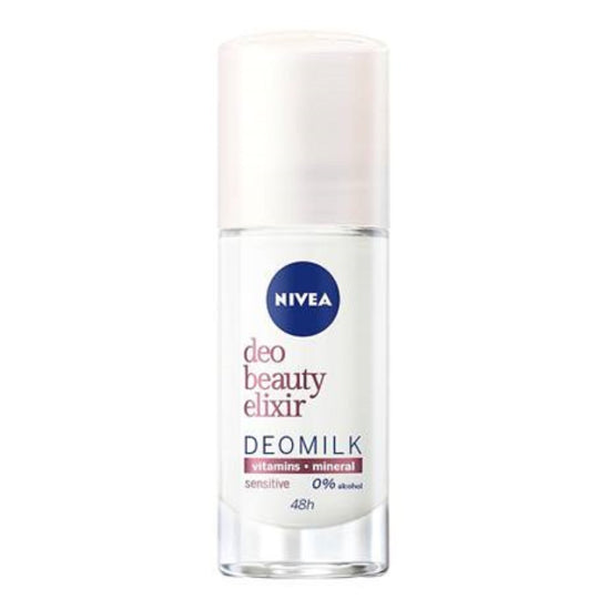 Nivea Deo Beauty Elixir Deomilk Sensitive Ball Antiperspirant Deodorant Roll-on 40 Ml by Pasteur Pharmacy