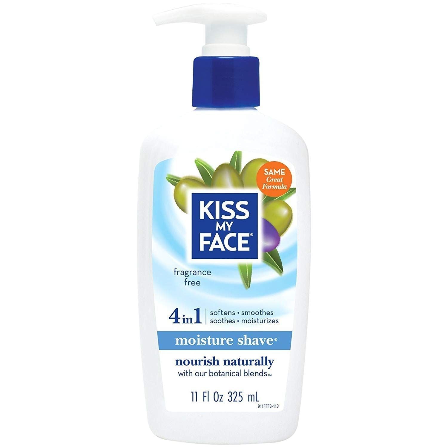 Kiss My Face 4 in1 Moisture Shave, Fragrance Free 325ML by Pasteur Pharmacy