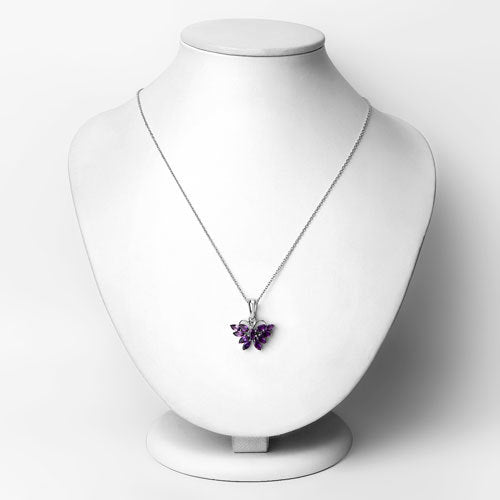 1.65 Carat Genuine Amethyst .925 Sterling Silver Pendant by Bids.com