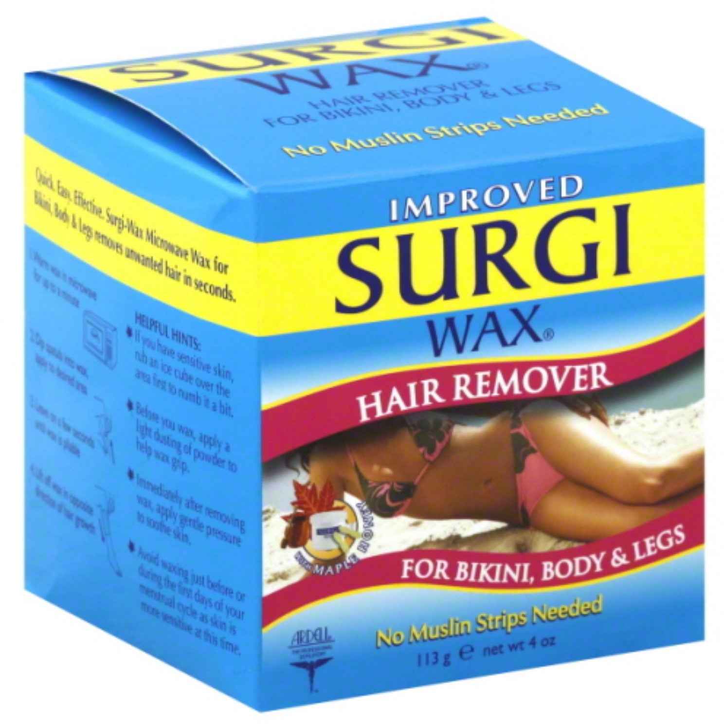 Surgiwax Surgi Wax Body Hard Wax, 4 Oz