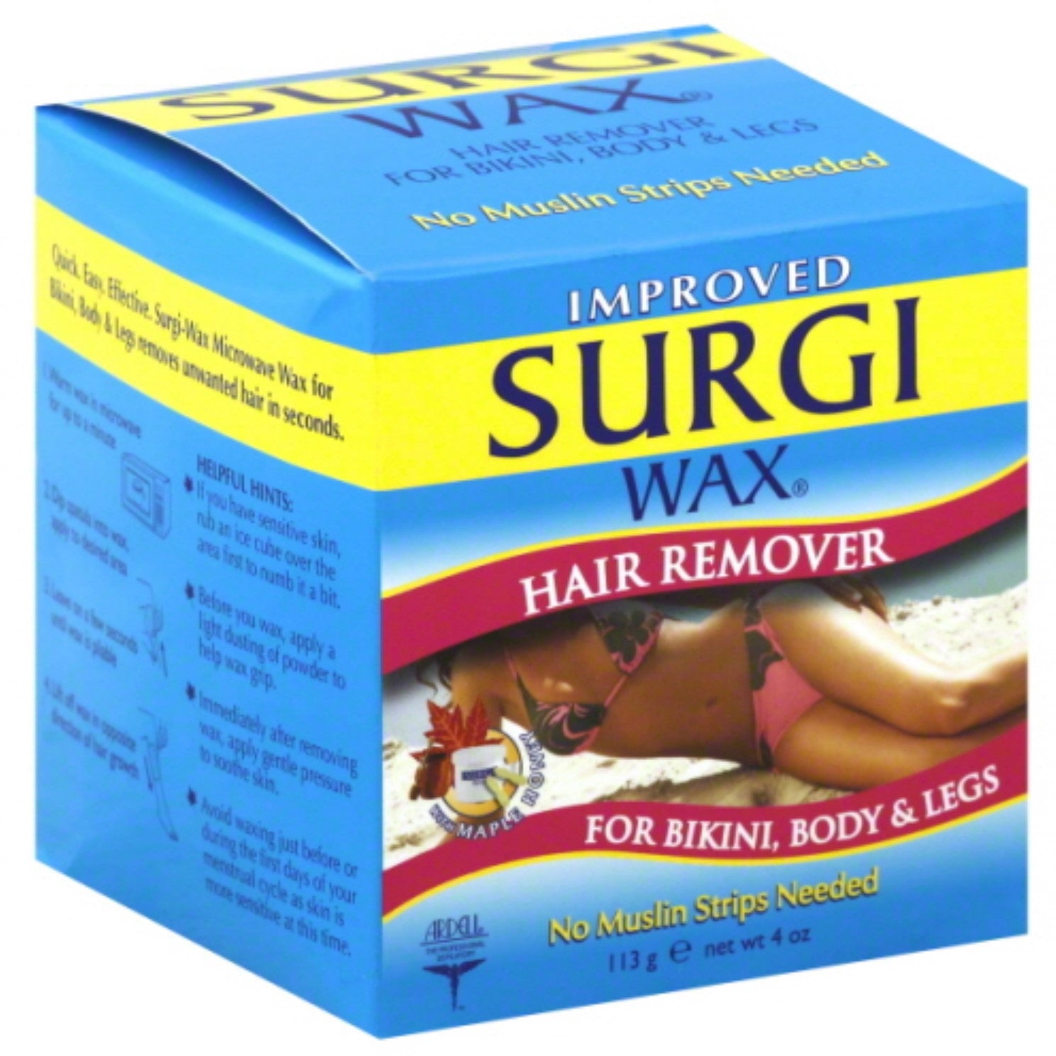 Surgiwax Surgi Wax Body Hard Wax, 4 Oz by Pasteur Pharmacy
