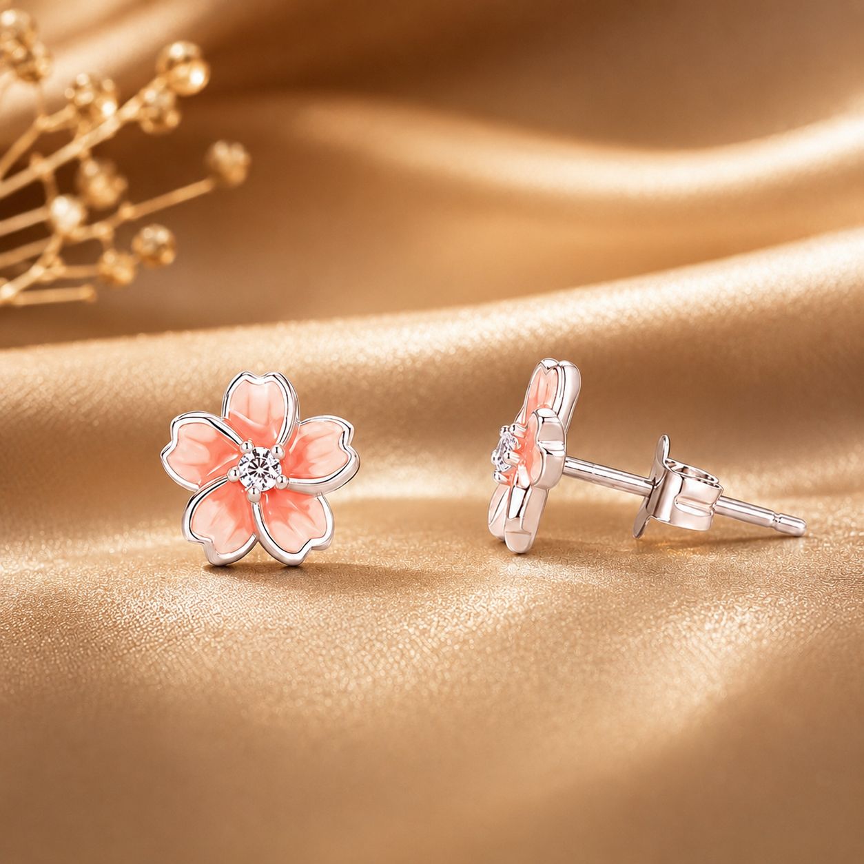 925 Sterling Silver Multi-Color Enamel Pavé CZ Earrings DestGlow