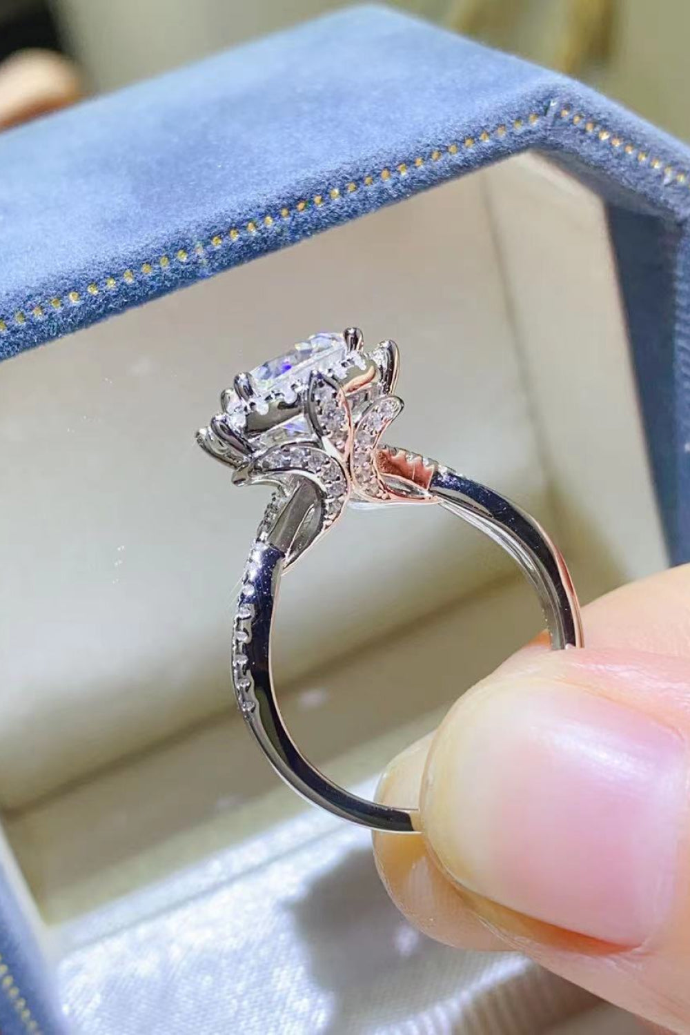 2 Carat Brilliant Round Cut Sparkala™ Platinum Over Pure Sterling Silver Ring by Sparkala