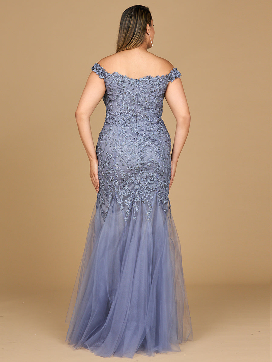 Off Shoulder Mermaid Gown by Lara New York