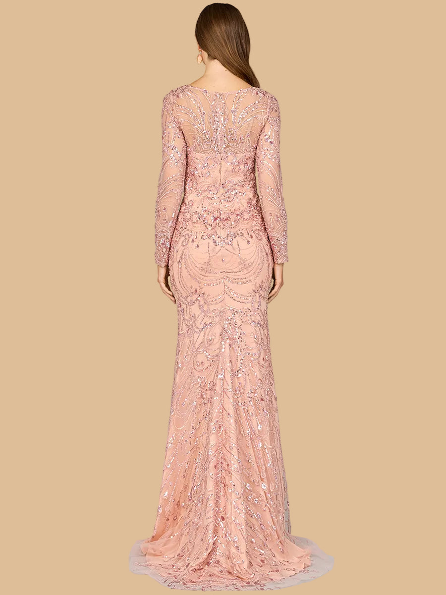 Long Sleeve Lace Gown | 29050 by Lara New York