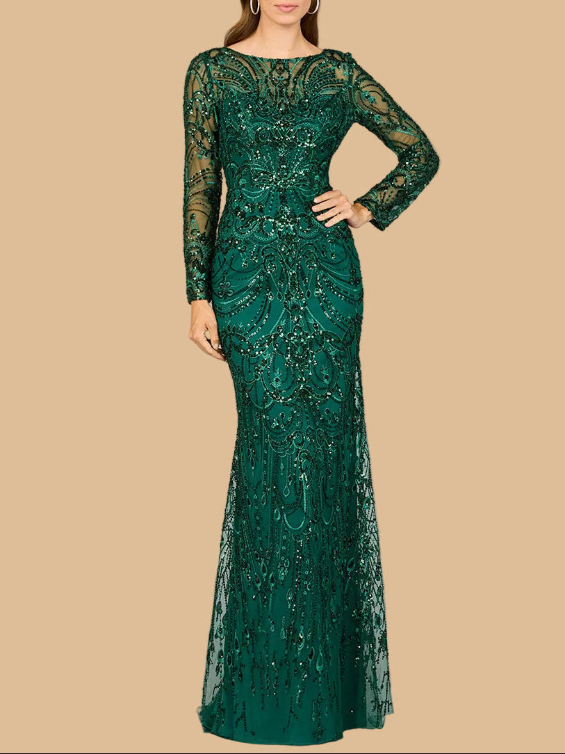 Long Sleeve Lace Gown | 29050 by Lara New York