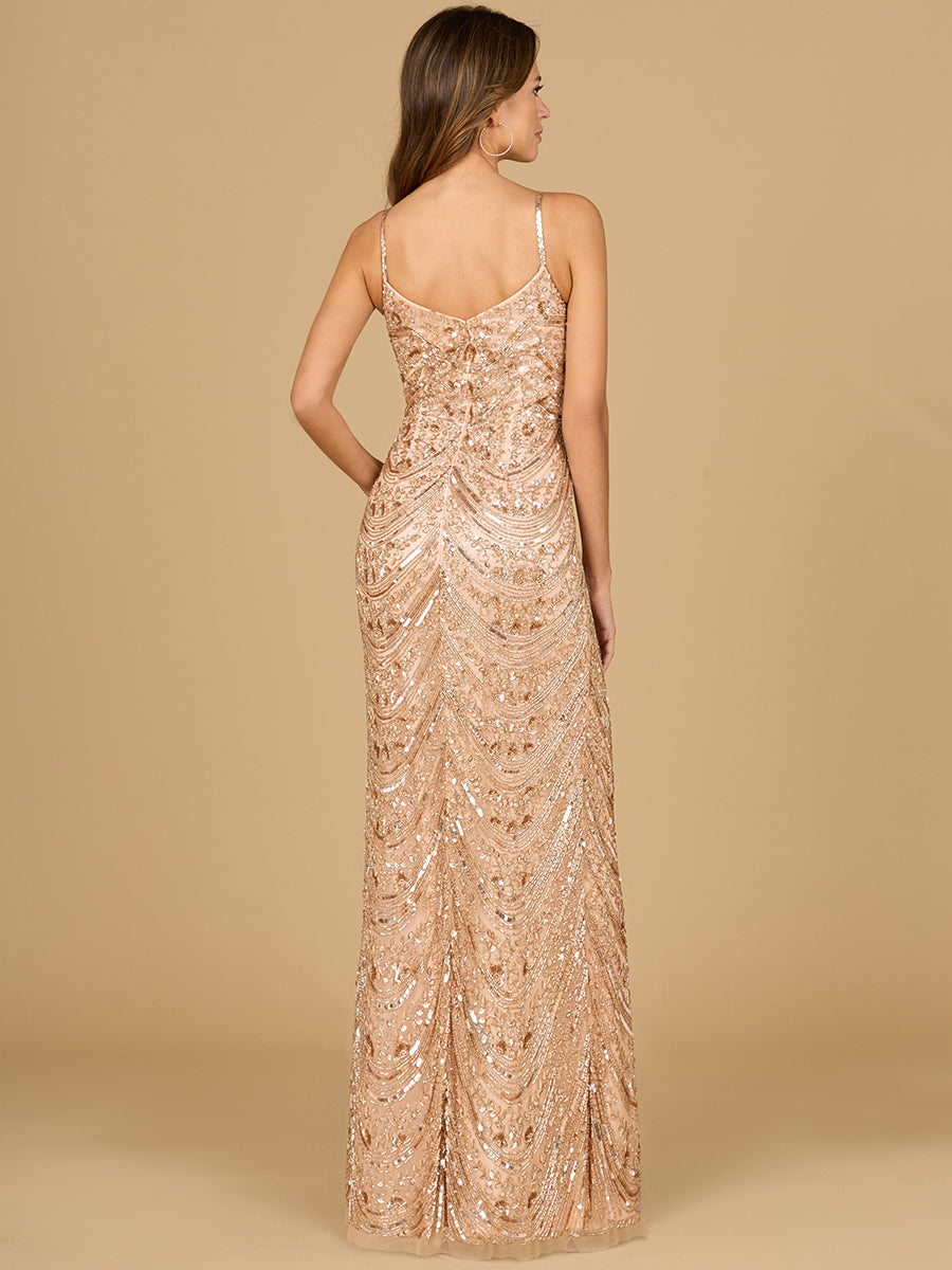 Scoop Neck Beaded Dress by Lara New York