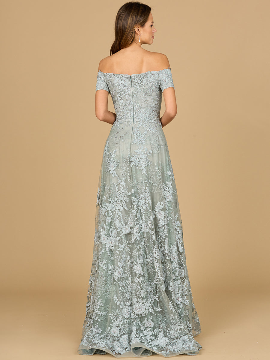 Off Shoulder A-Line Gown | Lara 29122 by Lara New York