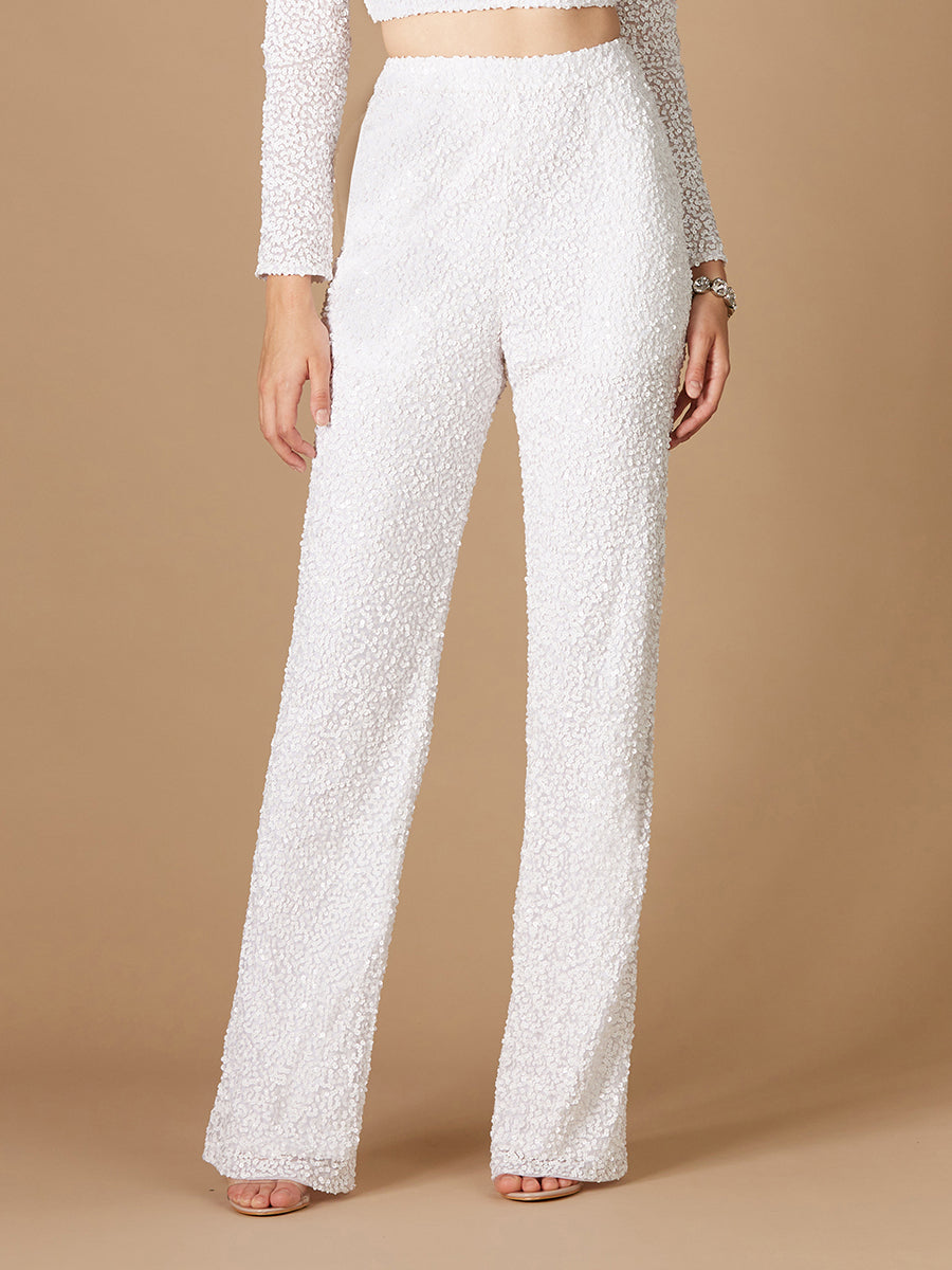 Beaded Pants with Pockets by Lara New York