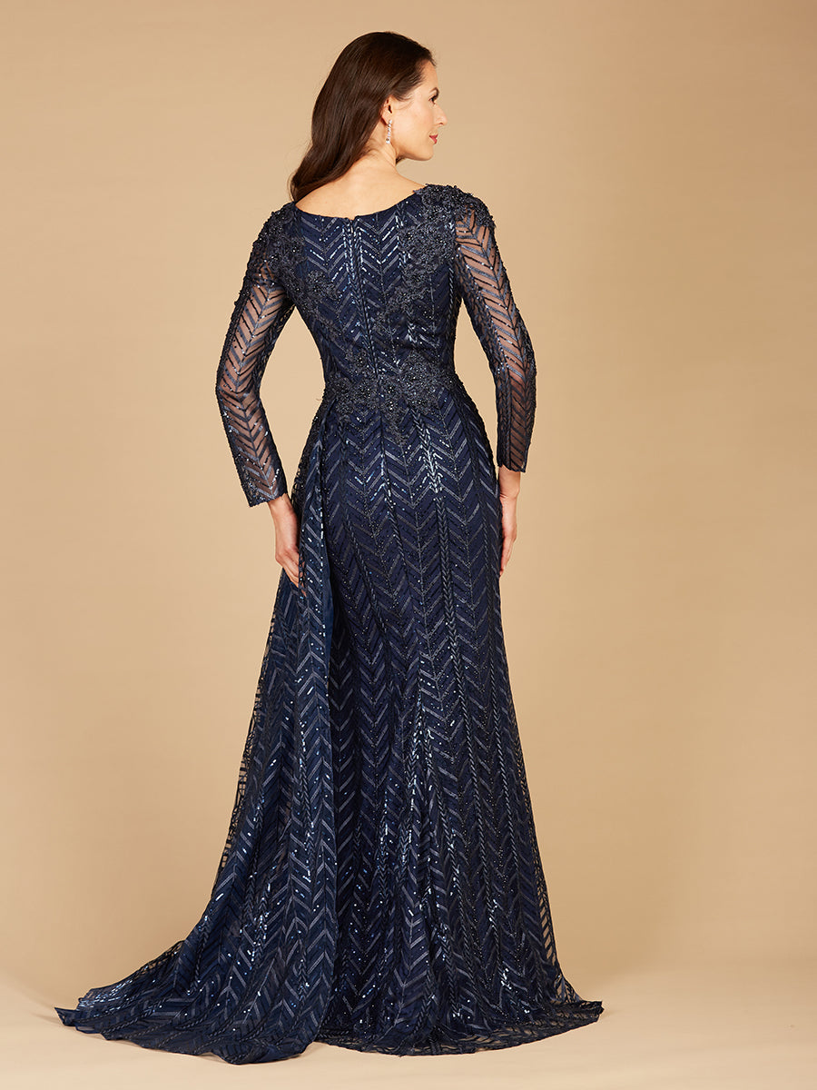 Lara 29620 - Lace Skirt Overlay Dress OUTLET by Lara New York
