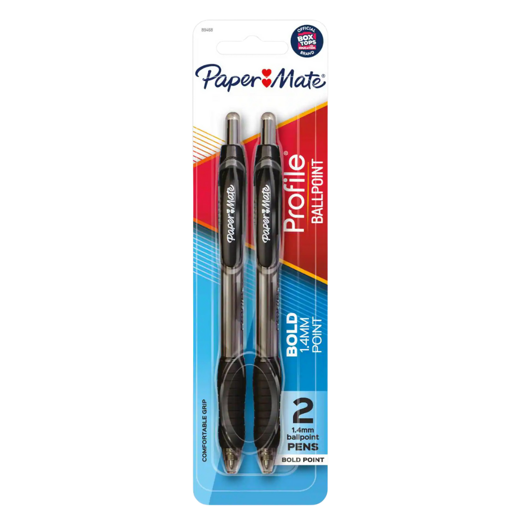 Paper Mate Profile Ballpoint Pens (2?pack, 1.4?mm) DestGlow