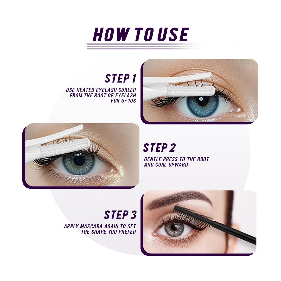 The Effortless Beauty Kit -Facial Hair Remover, Eyebrow Trimmer & Heated Eyelash Curler Set