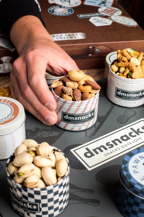Bar Cart Snacks Gourmet Nut Gift Set for Men - 6 Cocktail-Inspired Flavors